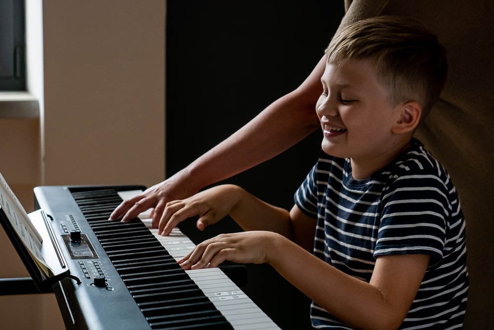 Lekcja gry na instrumentach